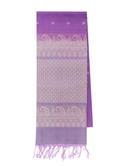 Gracecharm Soft Silk Small Butta with Diamond Lattice Pallu Saree