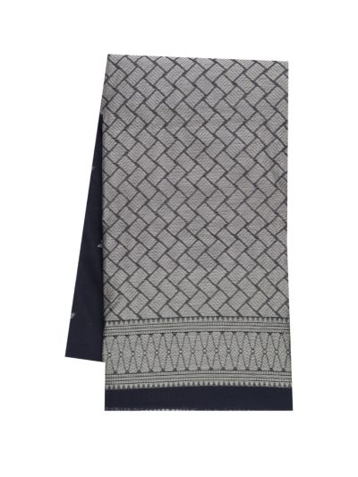 Gracecharm Silk Cotton Butta with Contrast Border Saree
