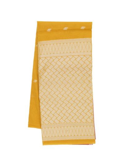 Gracecharm Silk Cotton Butta with Contrast Border Saree