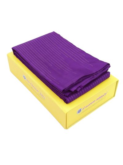 Vivaha Arani Pure Silk Fine Stripes with Zari Stripe Pallu Saree