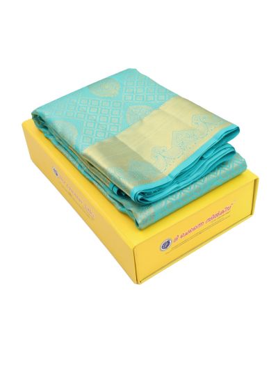 Gracecharm Pure Silk Floral Diamond Jaal with Medallion Pallu Saree
