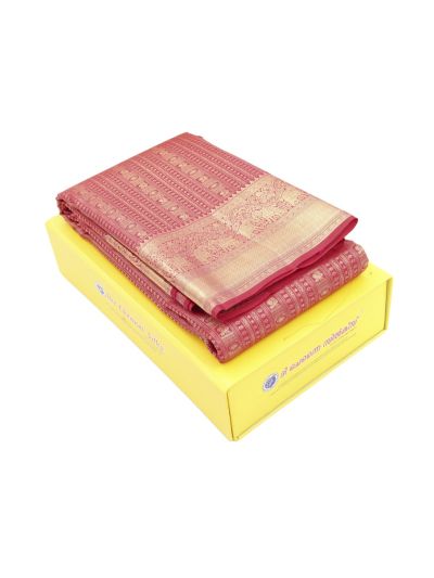 Gracecharm Pure Silk Traditional Motif with Floral Medallion Pallu Saree