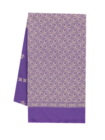 Gracecharm Art Soft Silk Floral Butta with Geometric Brocade Pallu Saree