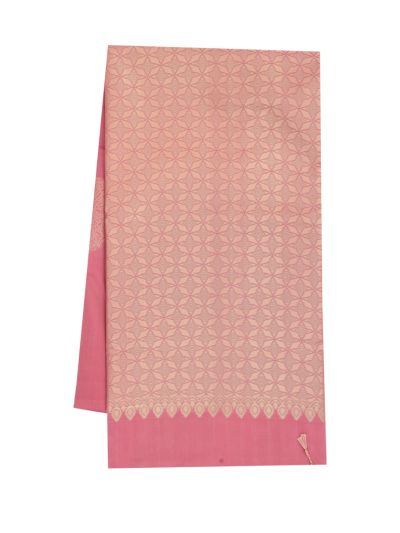 Gracecharm Art Soft Silk Round Butta with Geometric Brocade Pallu Saree