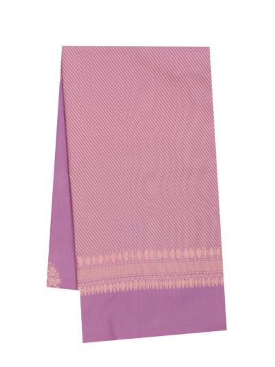 Gracecharm Art Soft Silk Round Floral Butta with Diagonal Stripe Pallu Saree