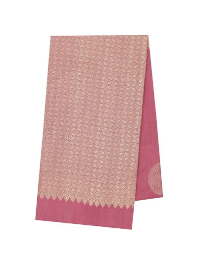 Gracecharm Art Soft Silk Round Medallion Butta with Geometric Brocade Pallu Saree