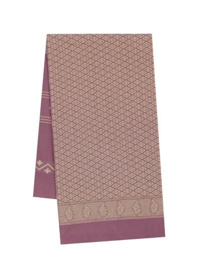 Gracecharm Art Soft Silk Geometric Stripe Butta with Diamond Brocade Pallu Saree