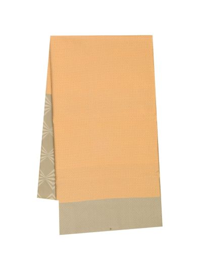Gracecharm Art Soft Silk Geometric Diamond with Contrast Brocade Pallu Saree
