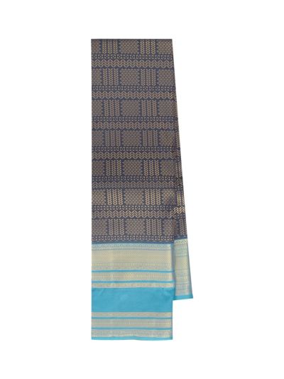 Gracecharm Gift Art Silk Geometric Check with Honeycomb Pallu Saree