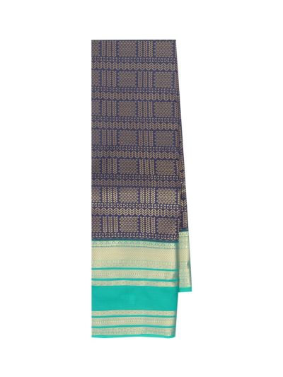 Gracecharm Gift Art Silk Geometric Check with Honeycomb Pallu Saree