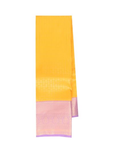 Gracecharm Gift Art Silk Leaf Jaal with Diamond Pallu Saree