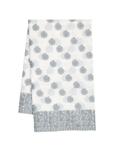 Gracecharm Semi Jute Floral Rosette Butta with Floral Diamond Jaal Pallu Saree