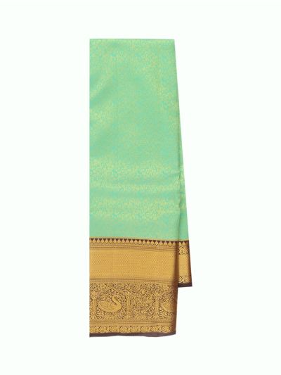 Gracecharm Tissue Silk Jacquard zari floral brocade weave gold zari Saree