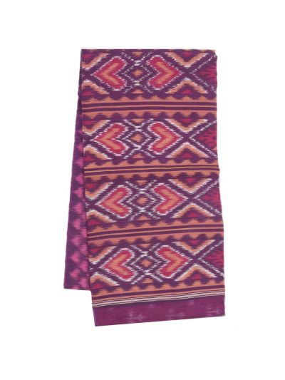 Gracecharm Pochampally Silk Cotton Butta with Geometric Pallu Saree