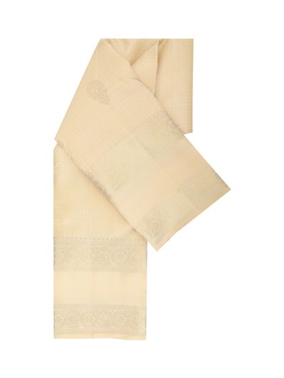 Vivaha Kanchipuram Pure Silk Fine Check Butta with Zari Border Saree