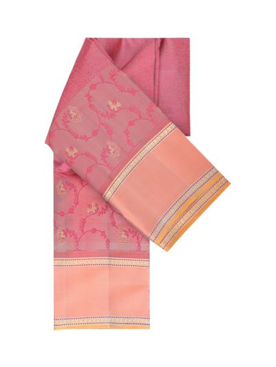 Vivaha Arani Pure Silk Ornamental Jaal with Contrast Pallu Saree
