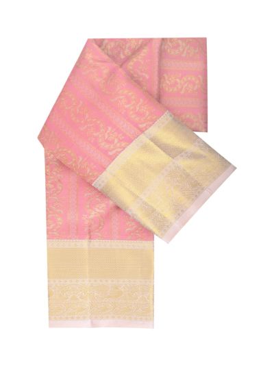 Vivaha Kanchipuram Pure Silk Floral Jaal with Contrast Pallu Saree