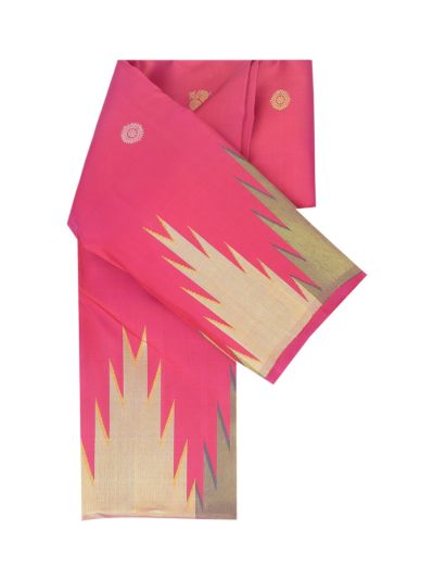 Vivaha Arani Pure Silk Dual Butta with Gopuram Border and Paisley Brocade Pallu Saree