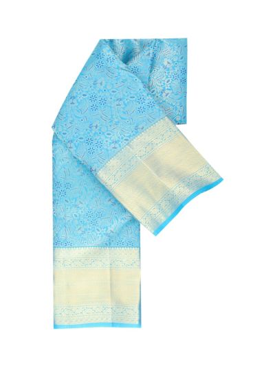 Vivaha Kanchipuram Pure Silk Floral Vine Jaal with Diamond Lattice Floral Pallu Saree