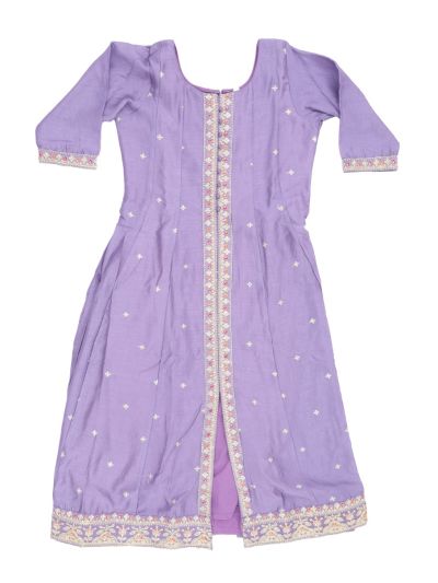 Graceful Essence Girls Butta Embroidered Kurta Pant Dupatta Suit Set