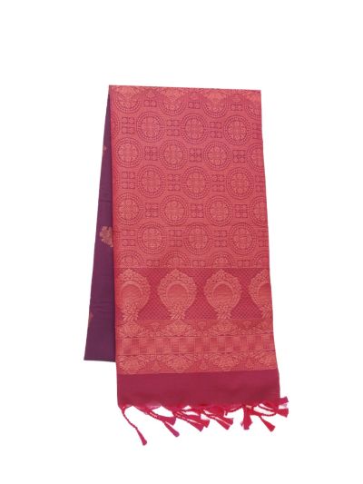 Gracecharm Art Soft Silk Floral Butta Medallion Jaal Pallu Saree