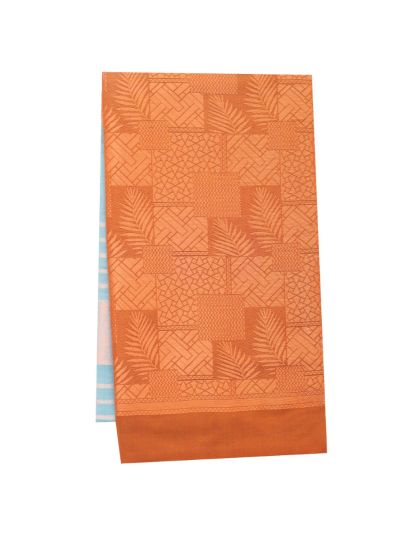 Gracecharm Art Soft Silk Bamboo Leaf Butta Geometric Pallu Saree