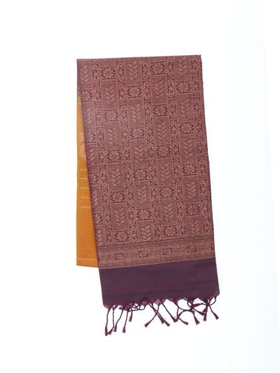 Gracecharm Art Soft Silk Floral Butta Rectangular Jaal Pallu Saree