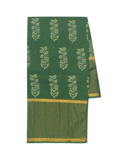 Gracecharm Elegant Sarla Cotton Printed Design with Border Saree