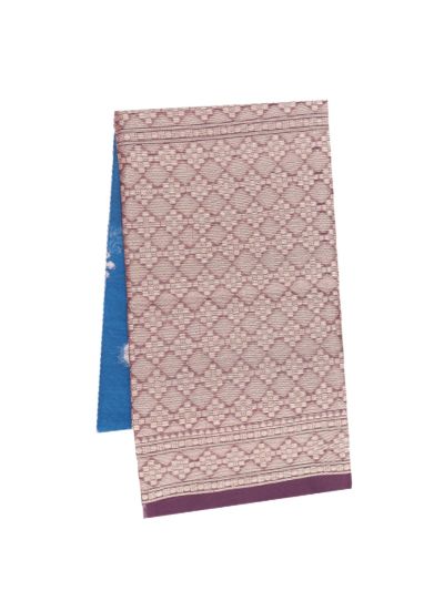Gracecharm Silk Cotton Geometric Butta Tessellation Pallu Saree