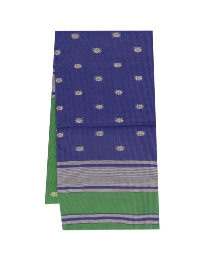 Gracecharm Silk Cotton Butta with Striped Pallu Saree