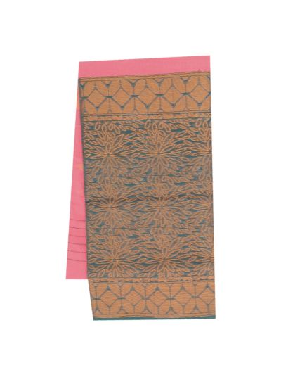 Gracecharm Silk Cotton Floral Butta Contrast Border Saree