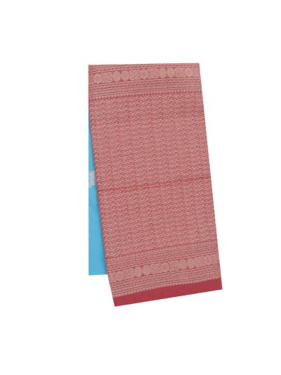 Gracecharm Silk Cotton Butta with Wavy Line Pallu Saree