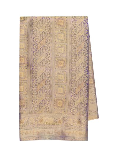 Grace Charm Mauve purple Fancy Art Tissue Silk With Metallic Zari threads Pallu Saree