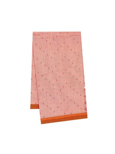 GraceCharm Kovai Cotton Butta Geometric Jaal Pallu Saree