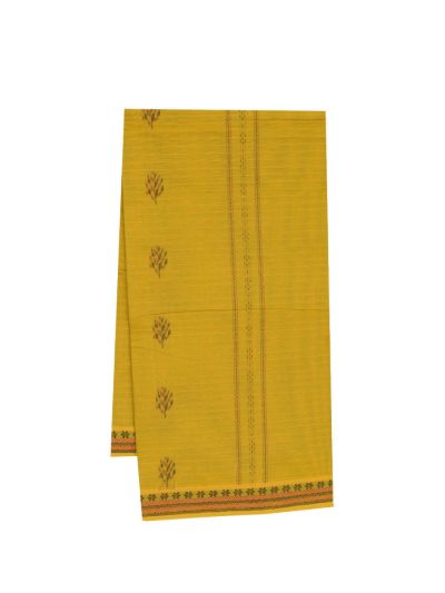 GraceCharm Kovai Cotton Floral Butta Geometric Jaal Pallu Saree