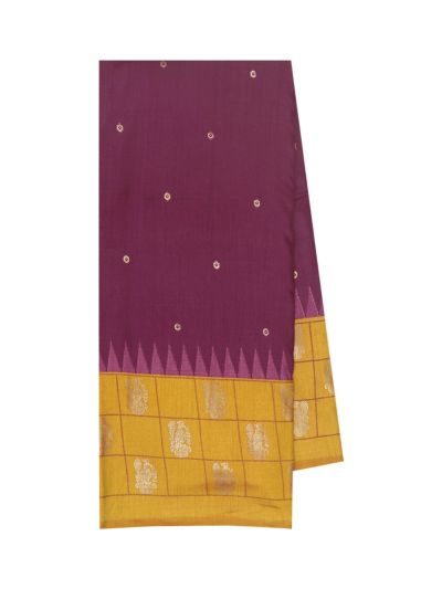 Gracecharm Fancy Dopian butta with paisley checks inside the grids border Saree