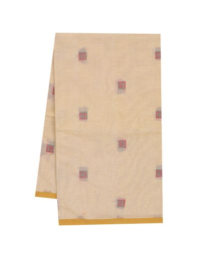 GraceCharm Kovai Cotton Square Butta Geometric Diamond Pallu Saree