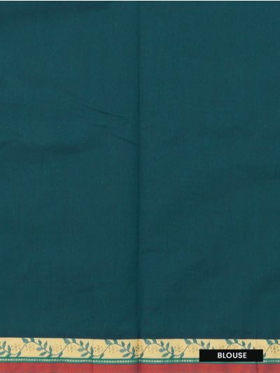 GraceCharm Kovai Cotton Leaf Butta Ornamental Leaf Pallu Saree