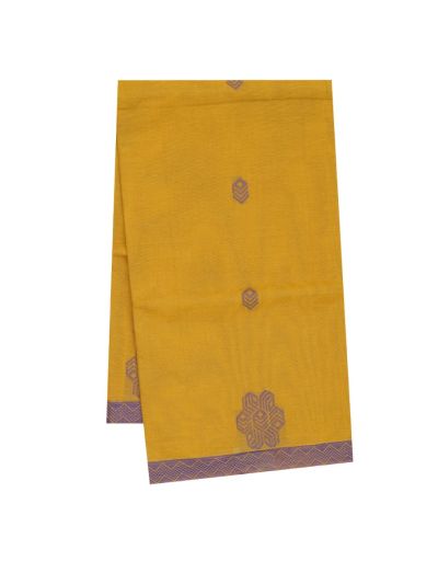 GraceCharm Kovai Cotton Butta with Geometric Jaal Pallu Saree