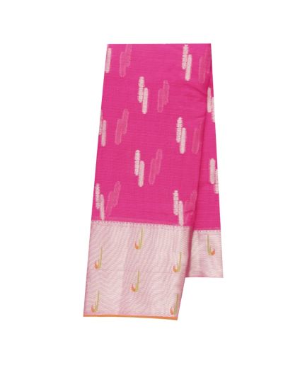 GraceCharm Manipuri Cotton Butta with Border Saree
