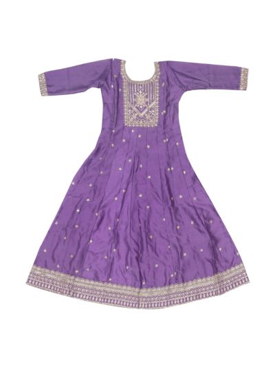 Graceful Essence Girls Embroidered Floral Butta Kurta Pant Dupatta Set
