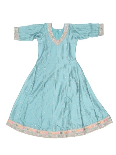 Graceful Essence Girls Embroidered Butta Kurta Pant Dupatta Set