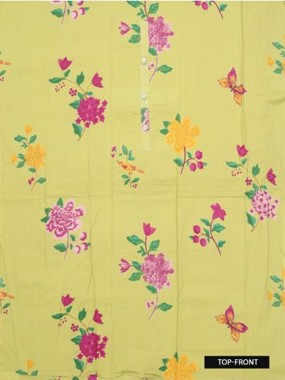 Graceful Essence Timeless Classic Floral Cotton Dress Material