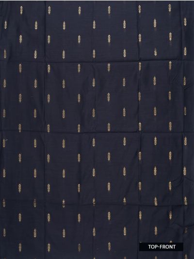 Graceful Essence Geometric Butta with Raw Silk Floral Dupatta Dress Material