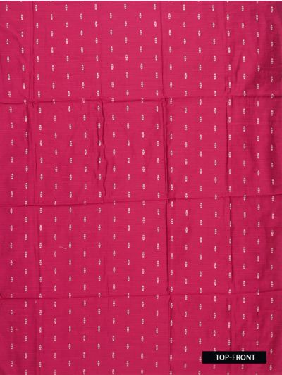Graceful Essence Geometric Butta with Raw Silk Magenta Floral Dupatta Dress Material