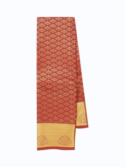 Gracecharm Gift Art Silk intricate patterns in metallic threads Gold Zari Brocade Saree