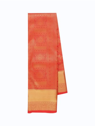 Gracecharm Gift Art Silk Light Gold Metallic Threads With Zari Weaving Saree
