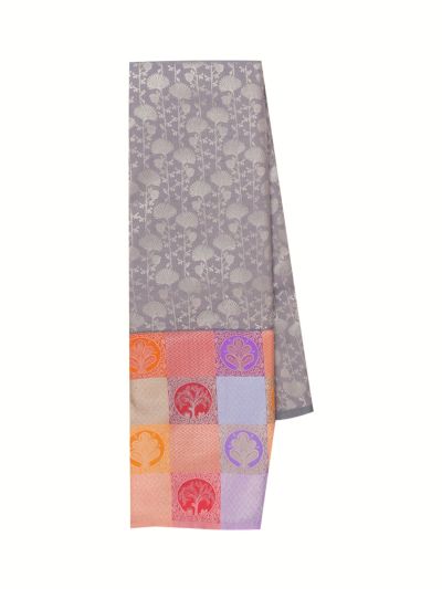 Gracecharm Gift Art Silk Metallic Threads Woven Natural Luster Metallic Thread Weaving Saree
