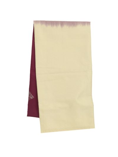 Gracecharm Art Soft Silk Wine Butta with Contrast Pallu Saree
