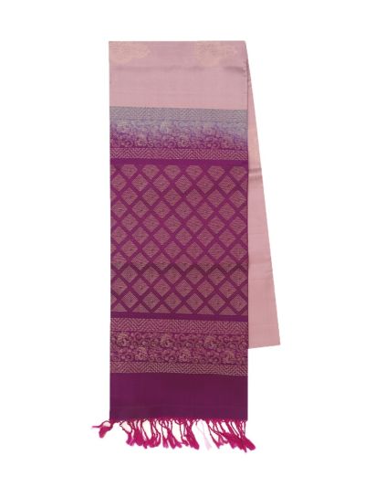Gracecharm Elegant Pure Soft Silk Traditional Butta Design Borderless Saree
